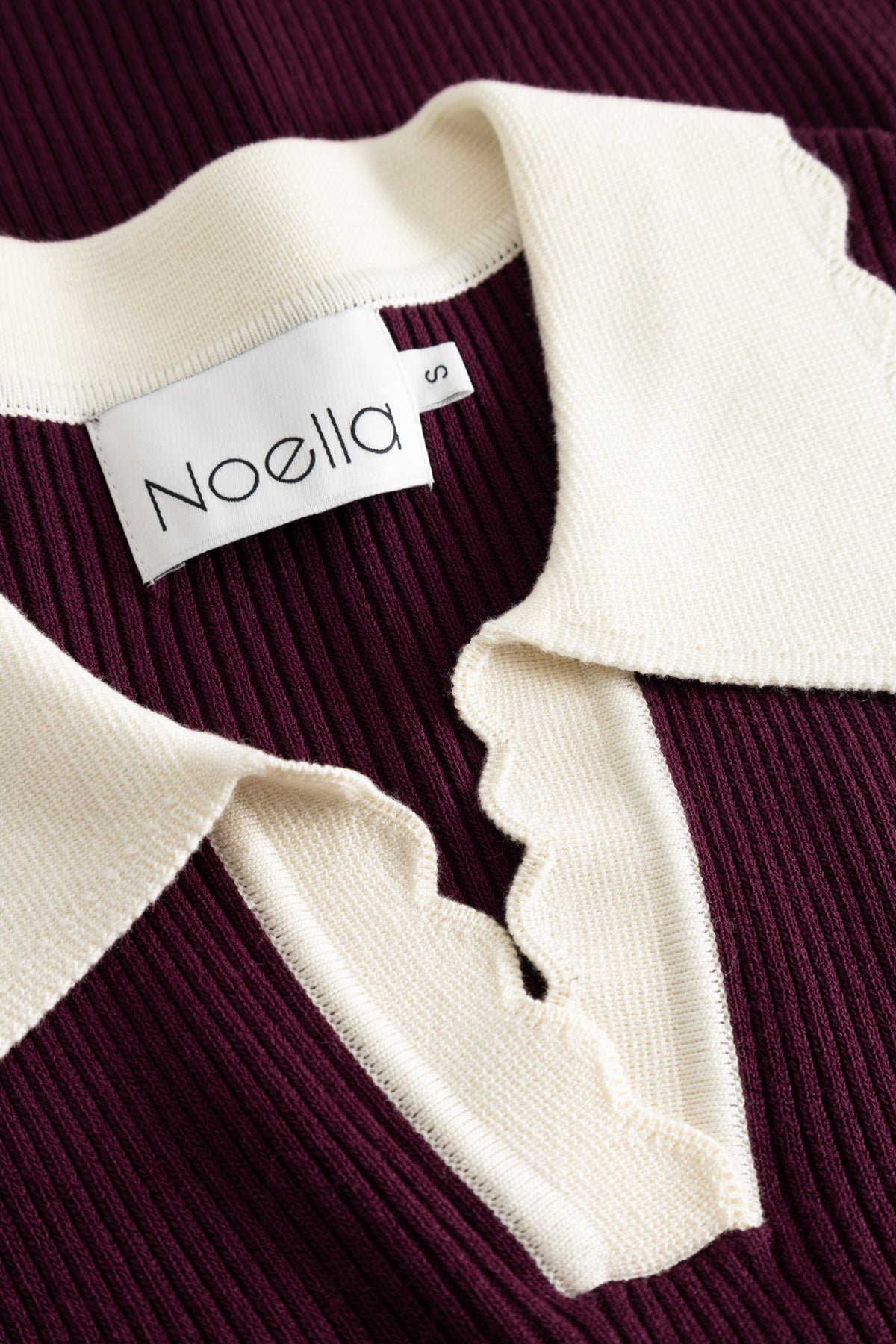 Lilo Polo Knit Wine Sugar Combo