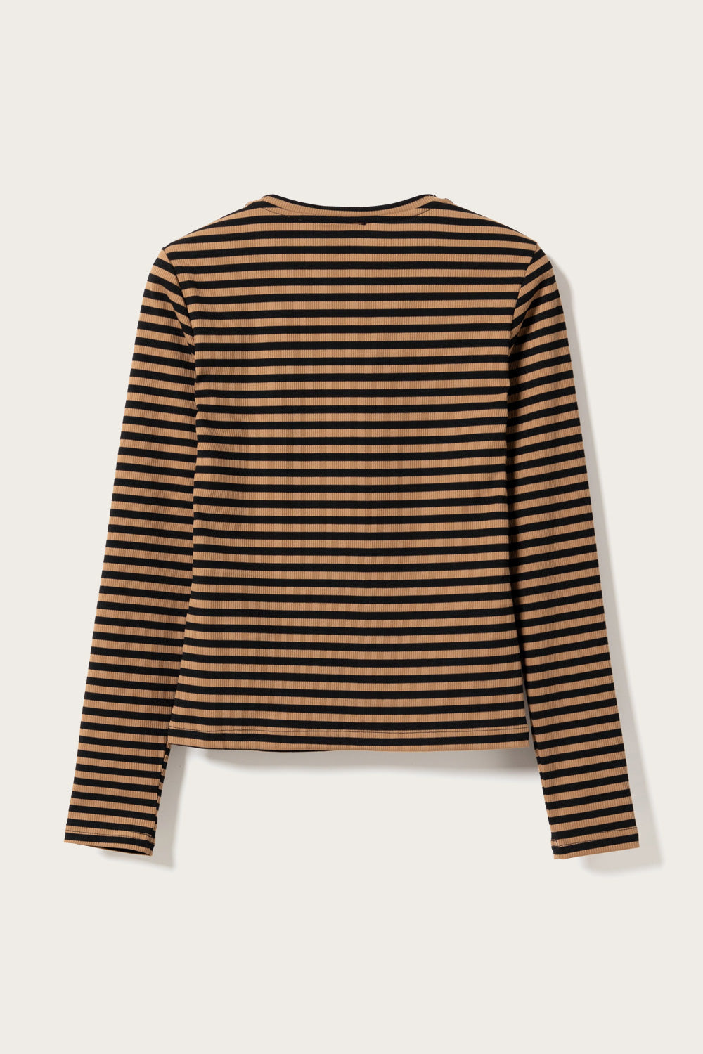 Luana Top Dark Sand Black Stripe