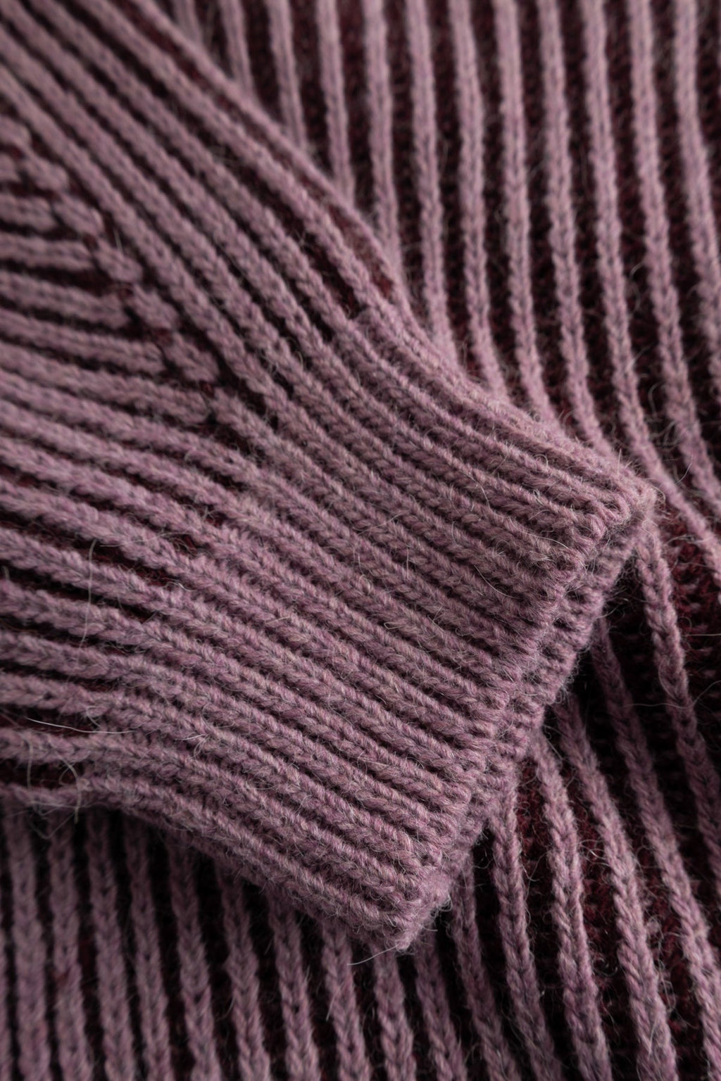 Lassie Knit Burgundy Rose