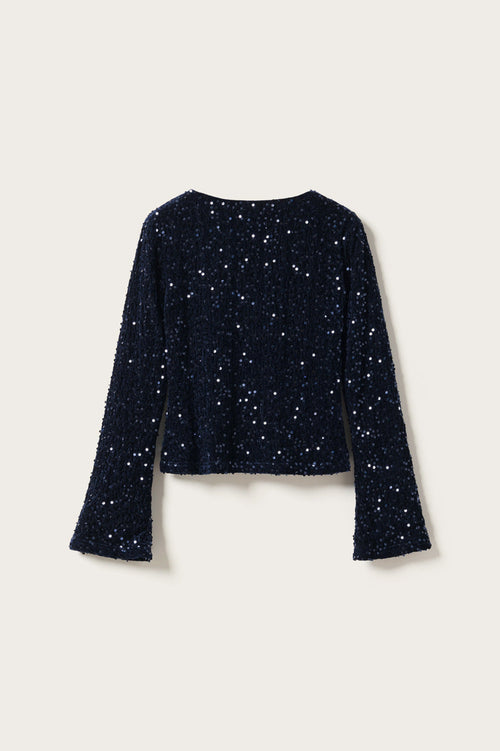 Lucille Top Navy Blue