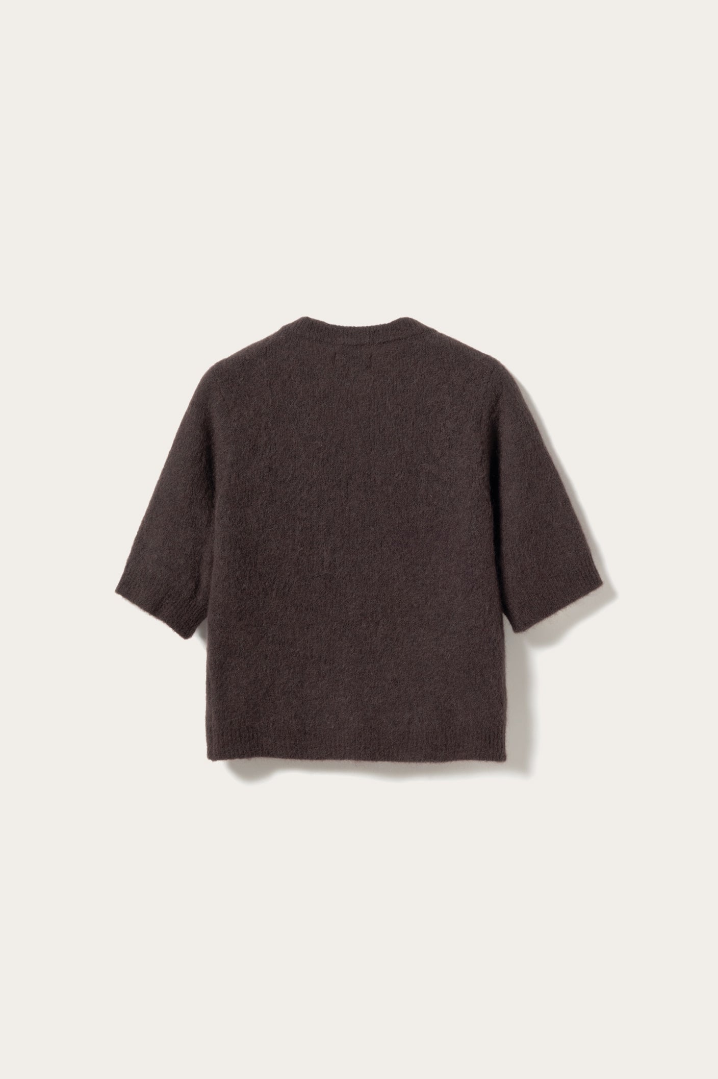 Kae SS Knit Cardigan Chocolate
