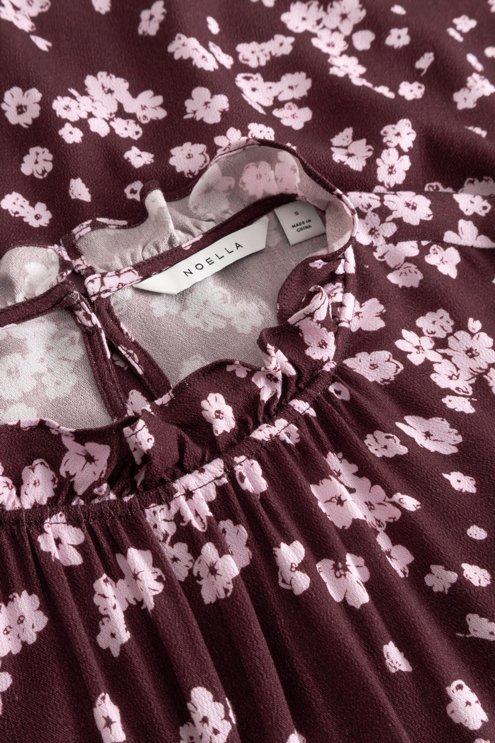 N-Ruth Dress Deja Burgundy Print