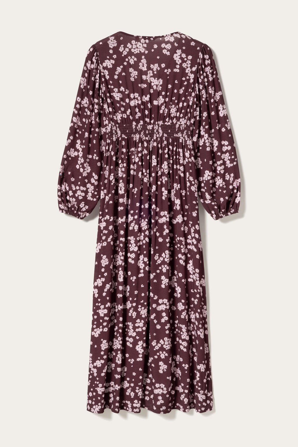 N-Lilith Maxi Dress Deja Burgundy Print