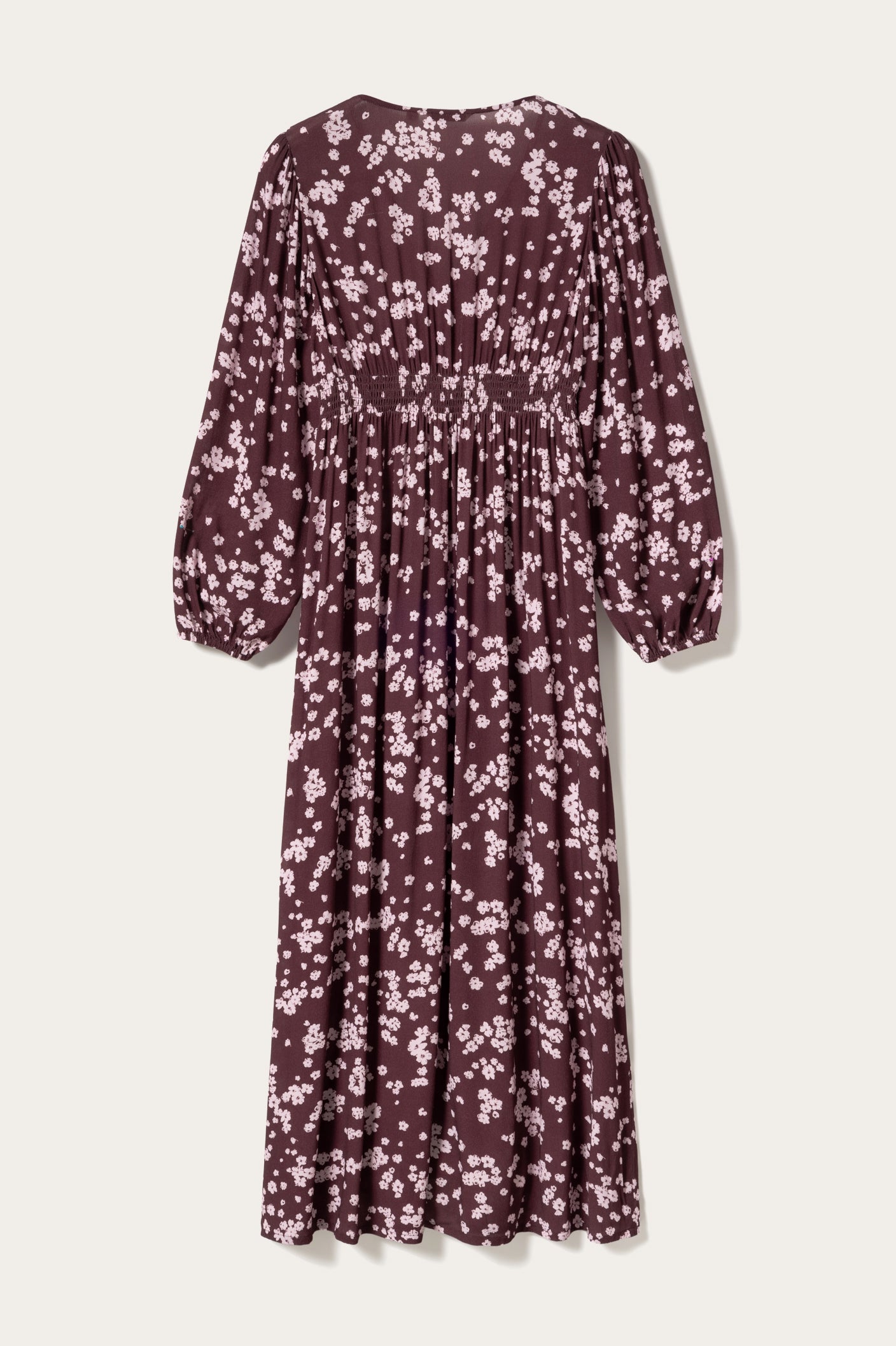 N-Lilith Maxi Dress Deja Burgundy Print