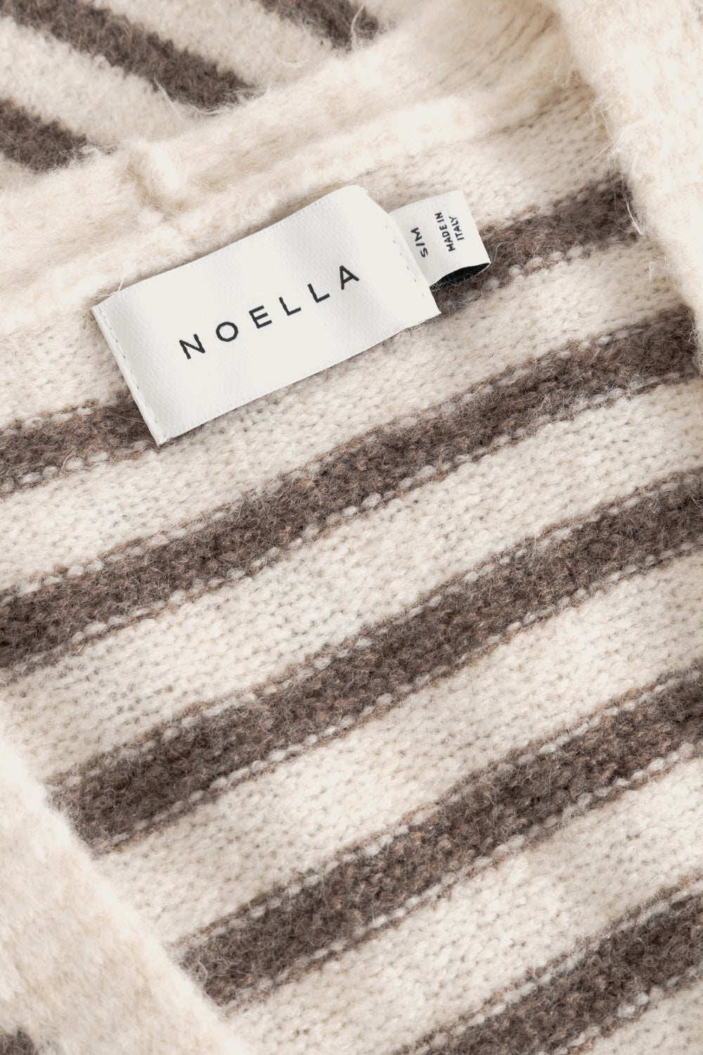 N-Lenda Knit Cardigan Brown Ivory Stripe