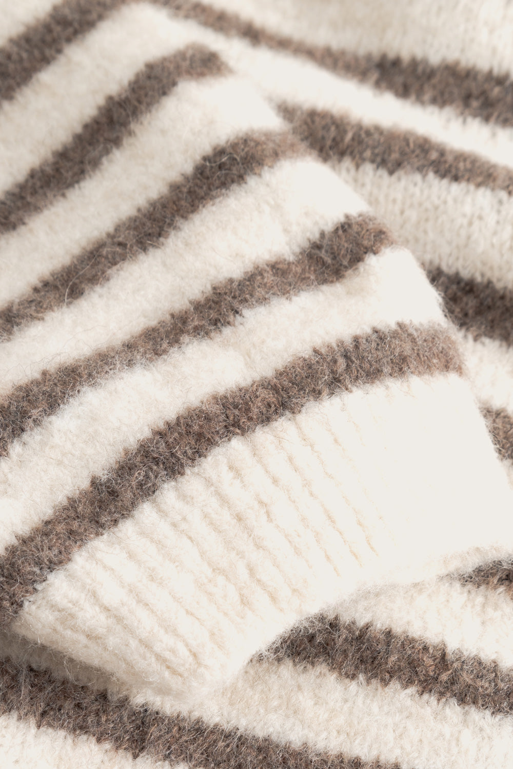 N-Lenda Knit Cardigan Brown Ivory Stripe