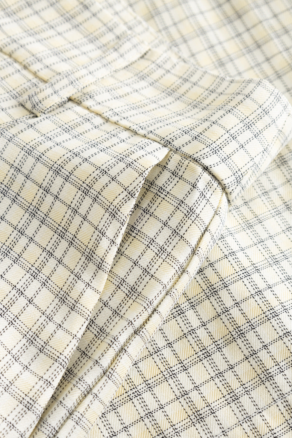 N-Kazianette MW Shorts Denny Yellow Check