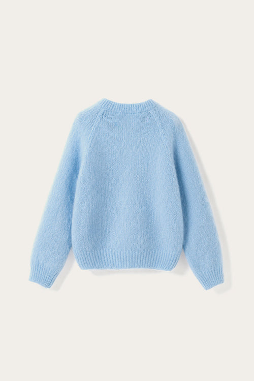 N-Latora Mohair Knit Baby Blue