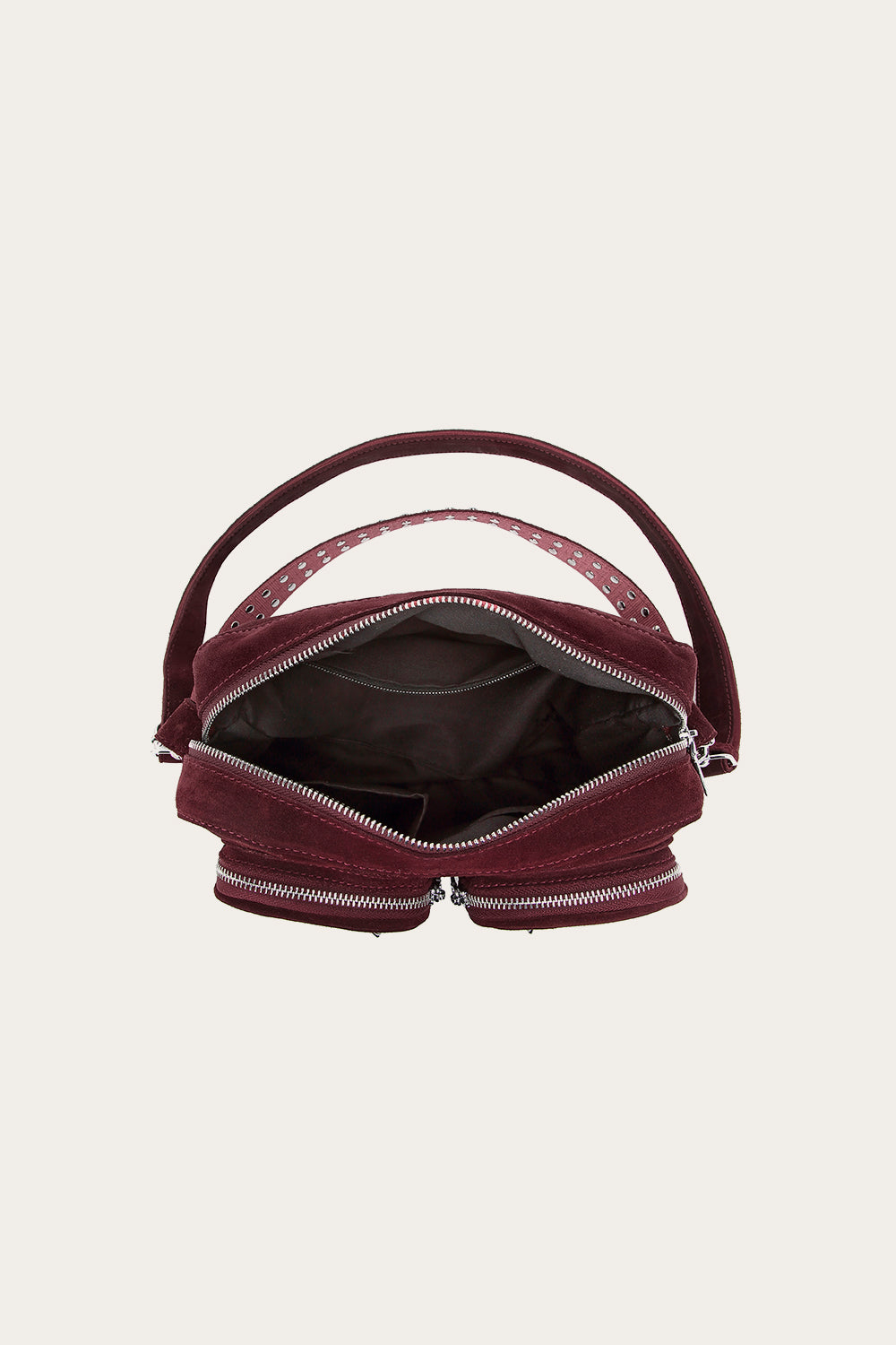 Kendra Bag Real Suede Burgungy