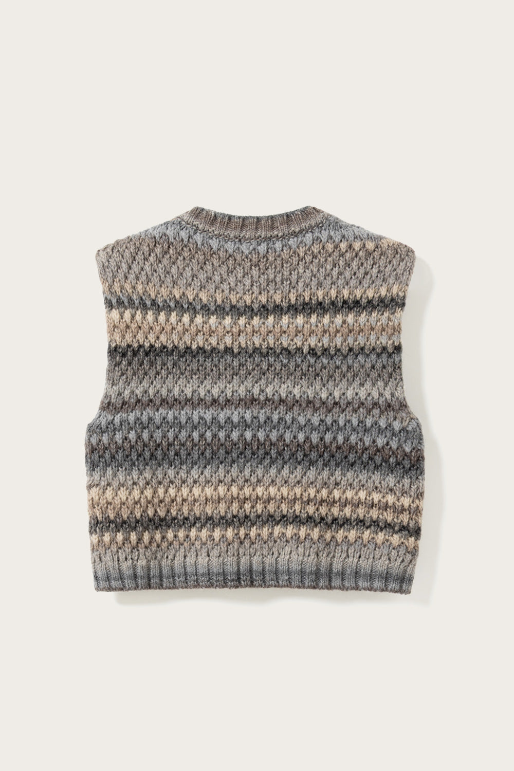 Gio Knit Vest Light Grey Mix