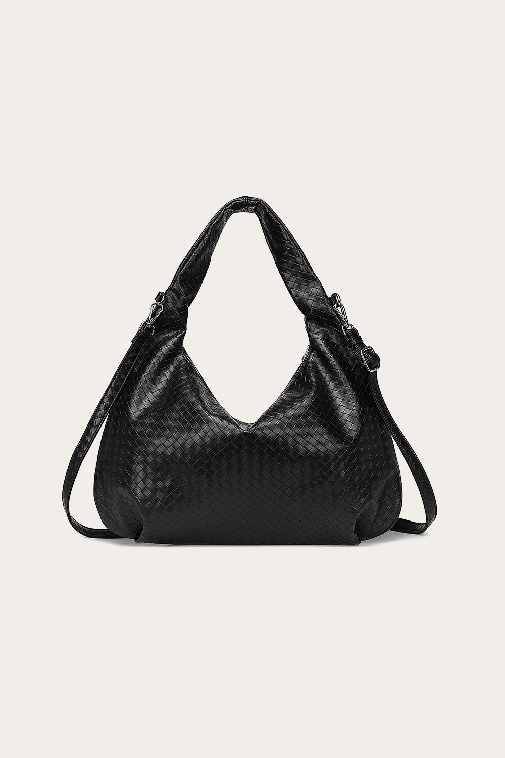 Peony Hobo Bag Black