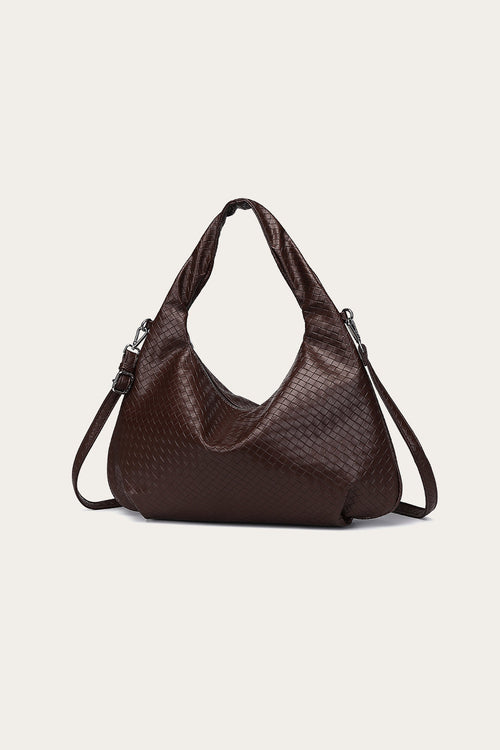 Peony Hobo Bag Dark Brown