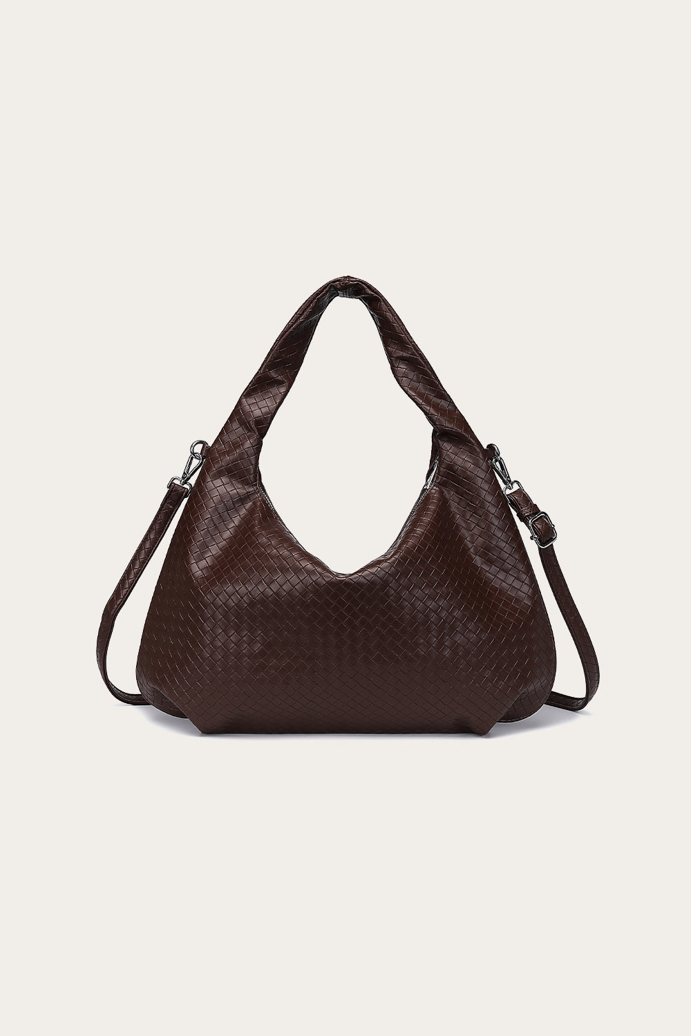 Peony Hobo Bag Dark Brown
