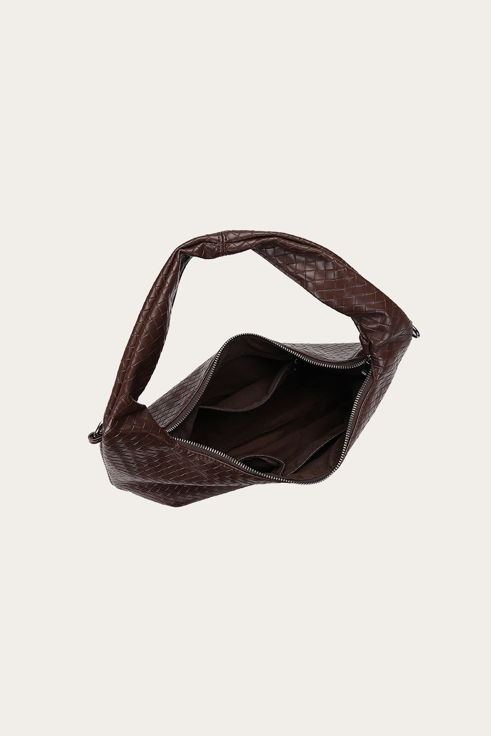 Peony Hobo Bag Dark Brown