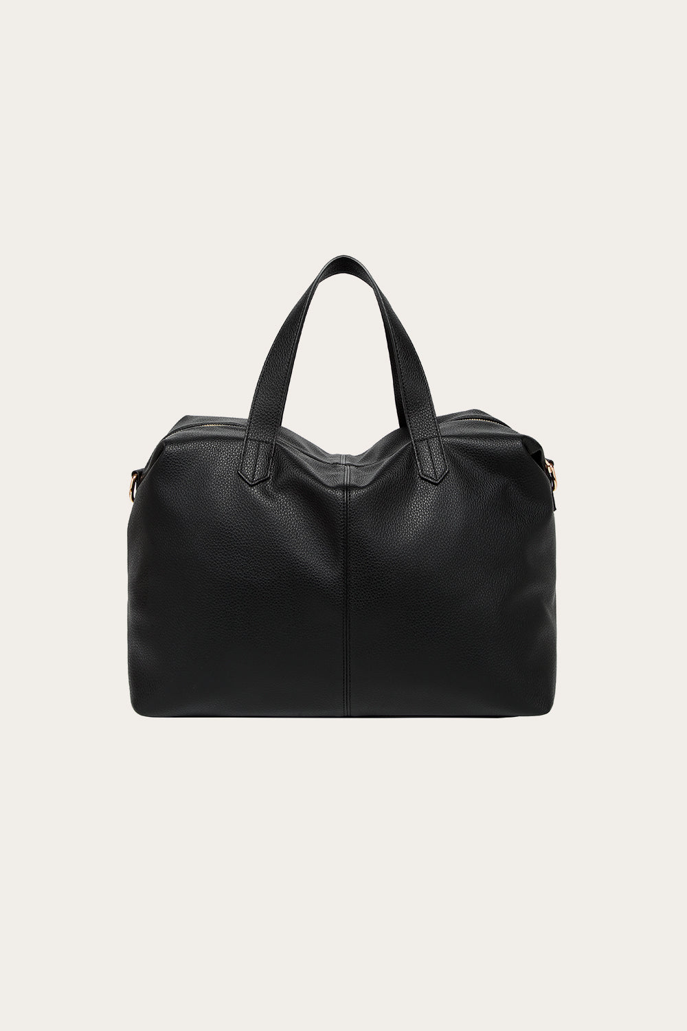 Holdall Medium Weekend Bag Black Leather Look