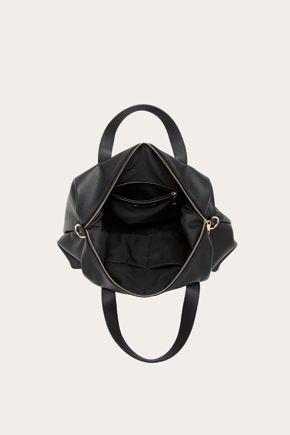 Holdall Medium Weekend Bag Black Leather Look