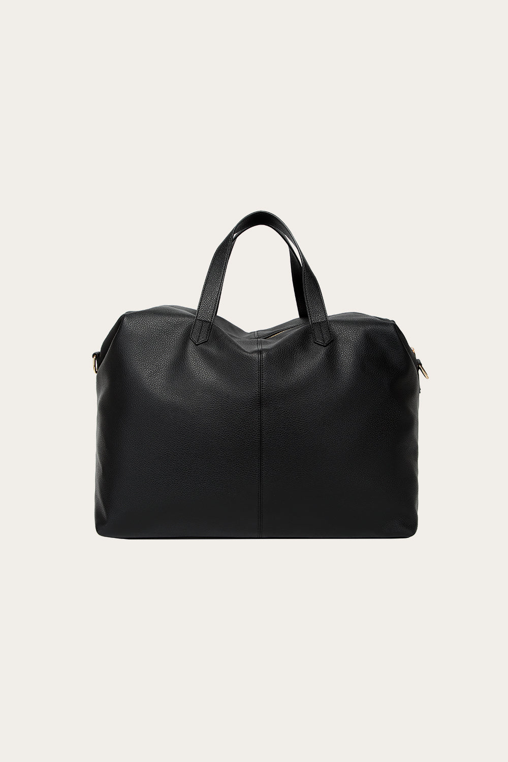 Holdall Weekend Bag Black Leather Look
