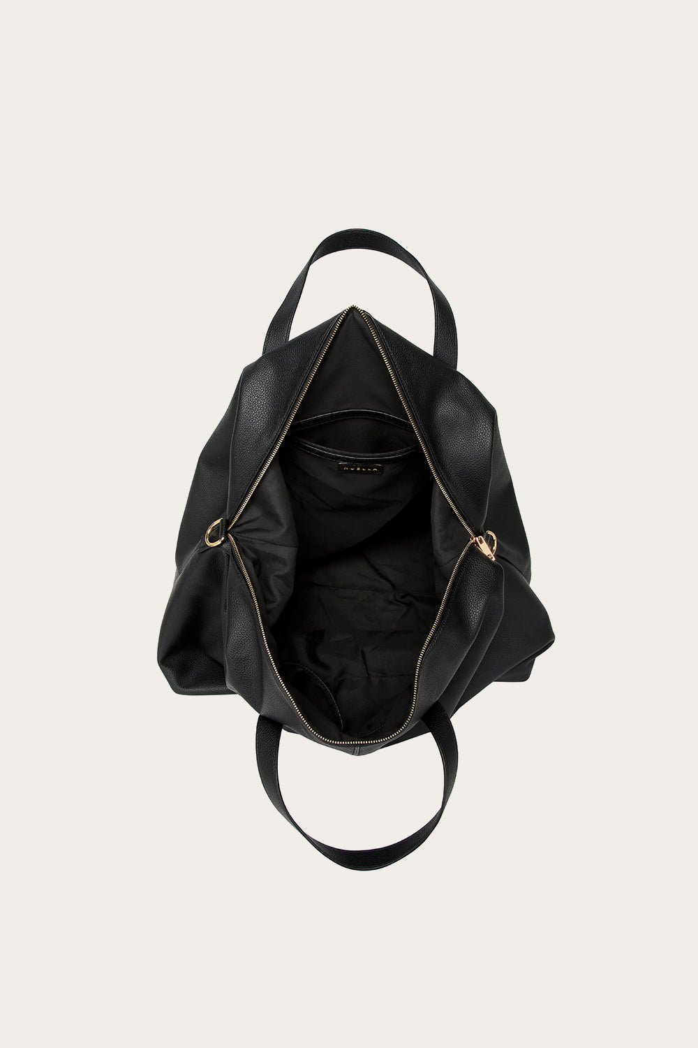 Holdall Weekend Bag Black Leather Look