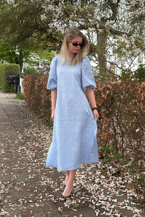 Reno Pastis Long Dress Light Blue