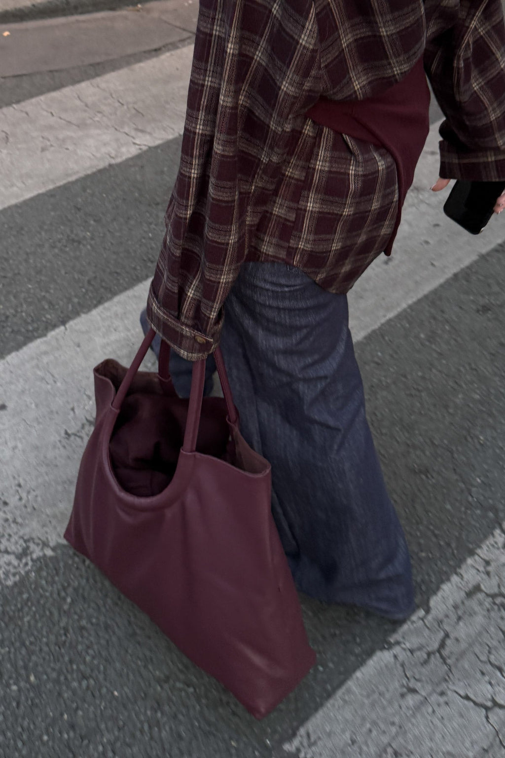 Laberta Bag Real Leather Burgundy