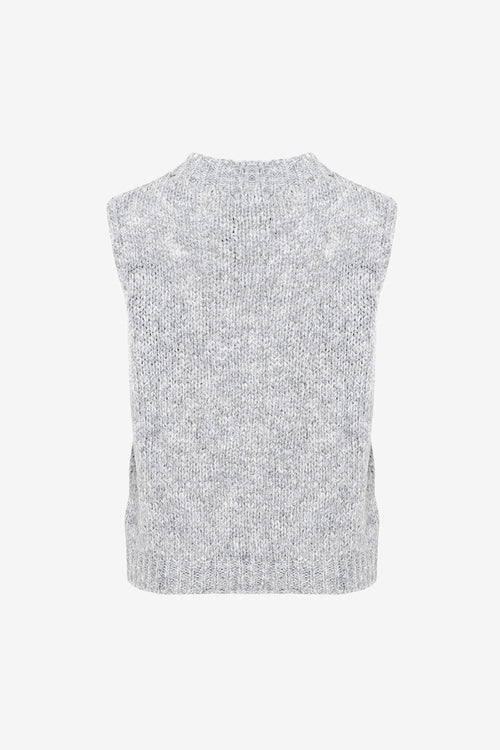 Kala Vest Wool Light Grey Melange