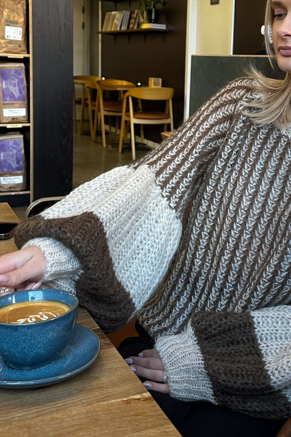 Liana Knit Sweater Beige/brown