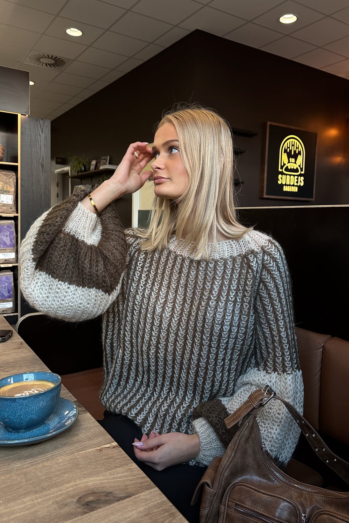 Liana Knit Sweater Beige/brown