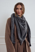 N-Loena Knit Scarf Dark Grey Melange