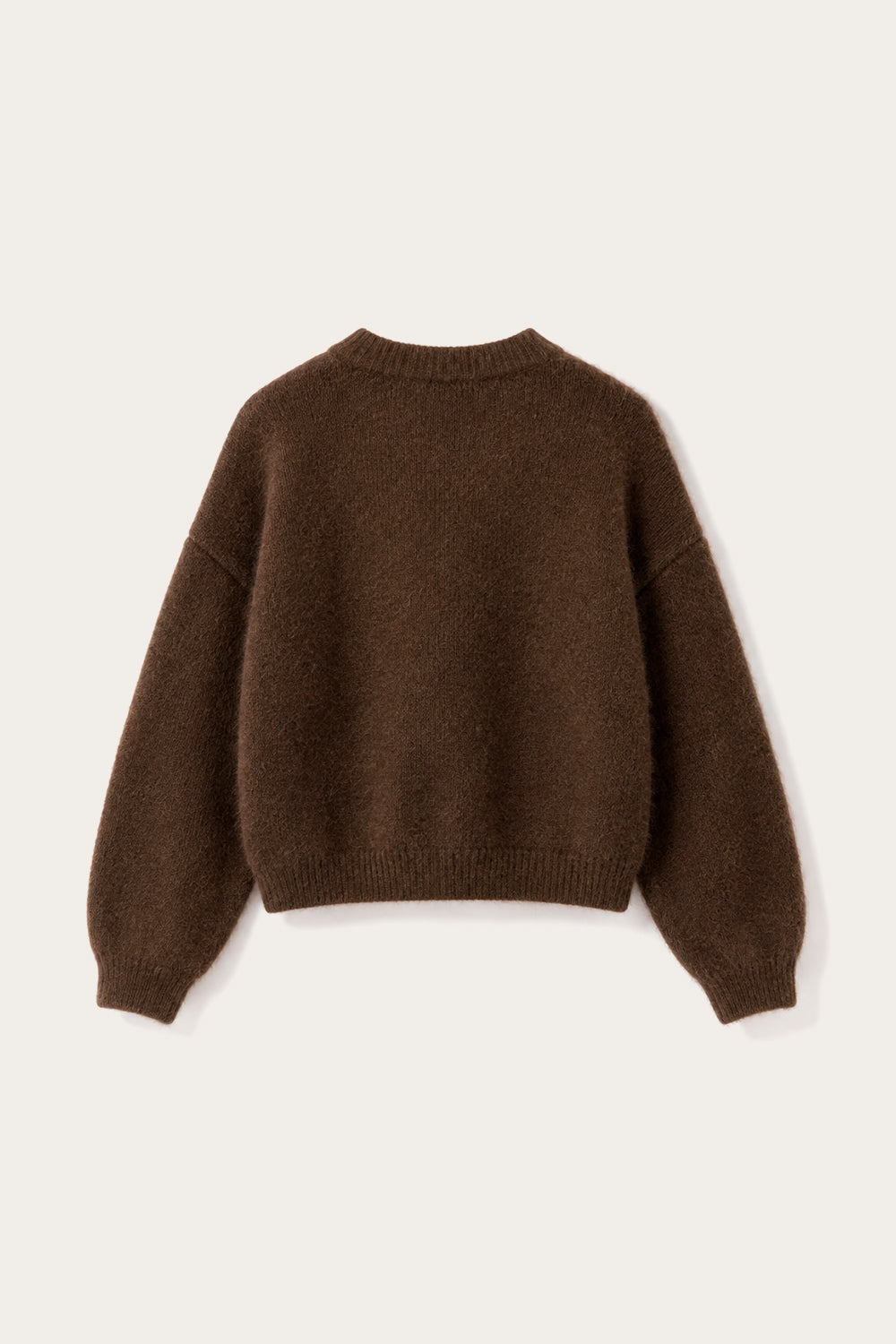 N-Mertice Knit Cardigan Chocolate