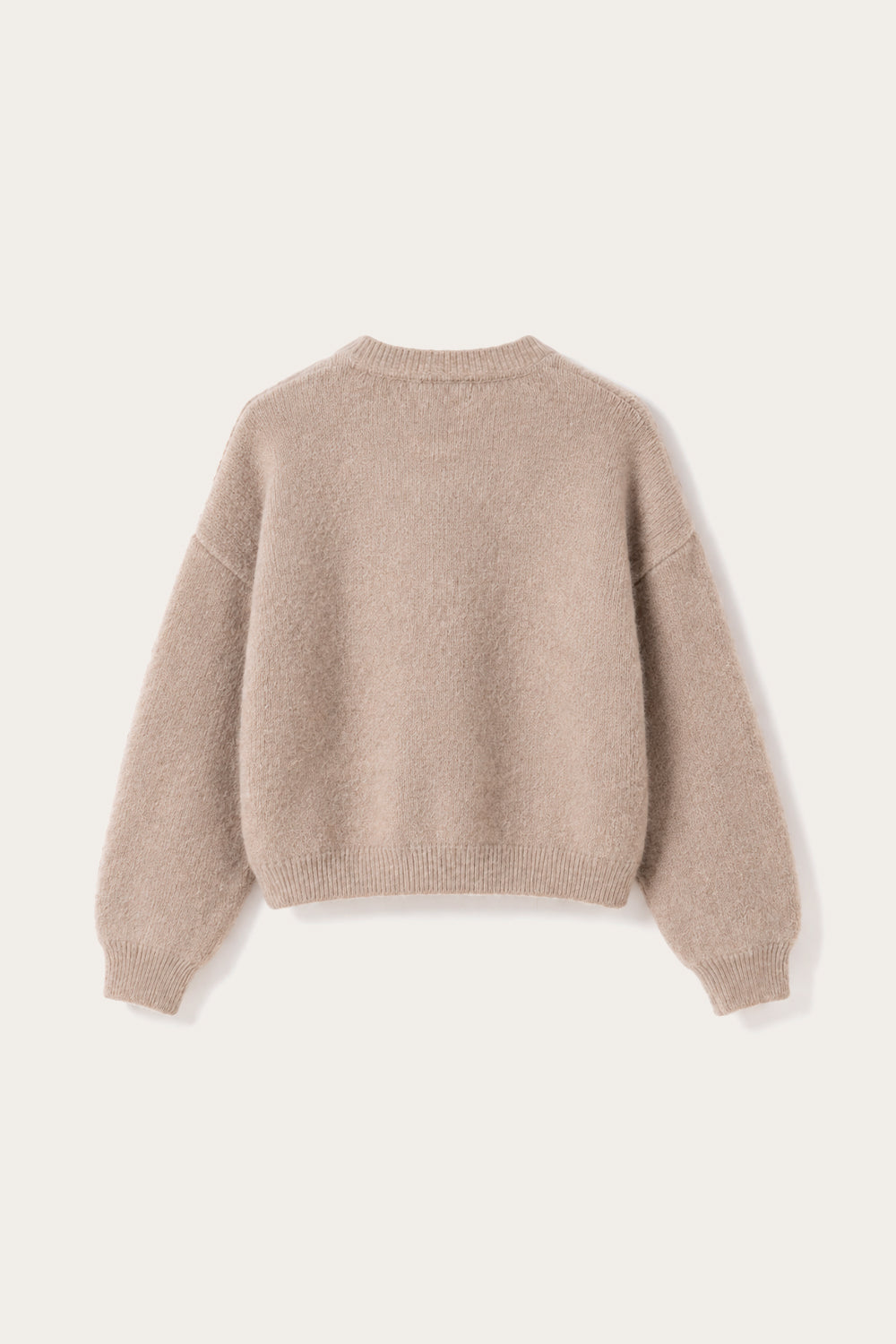 N-Mertice Knit Cardigan Sand