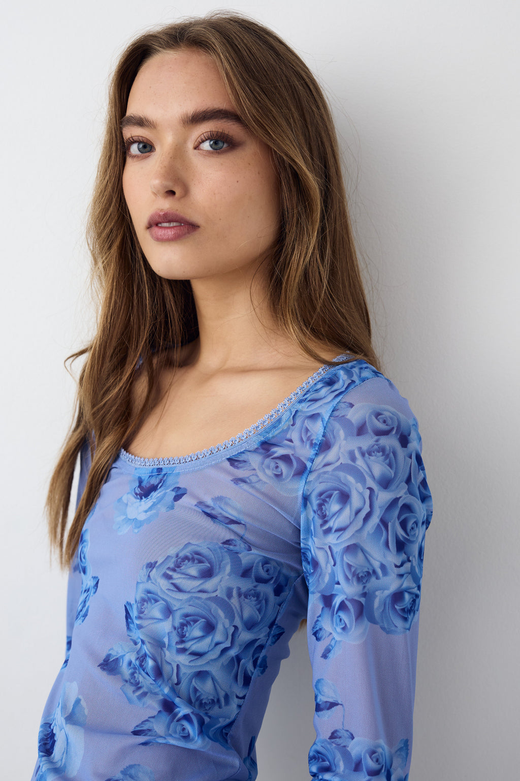 Kilea Top LS Tobi Blue Print