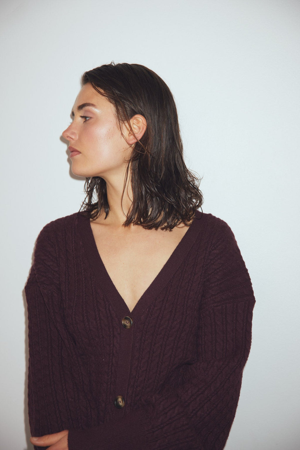 N-Lenyx Knit Cardigan Winetasting