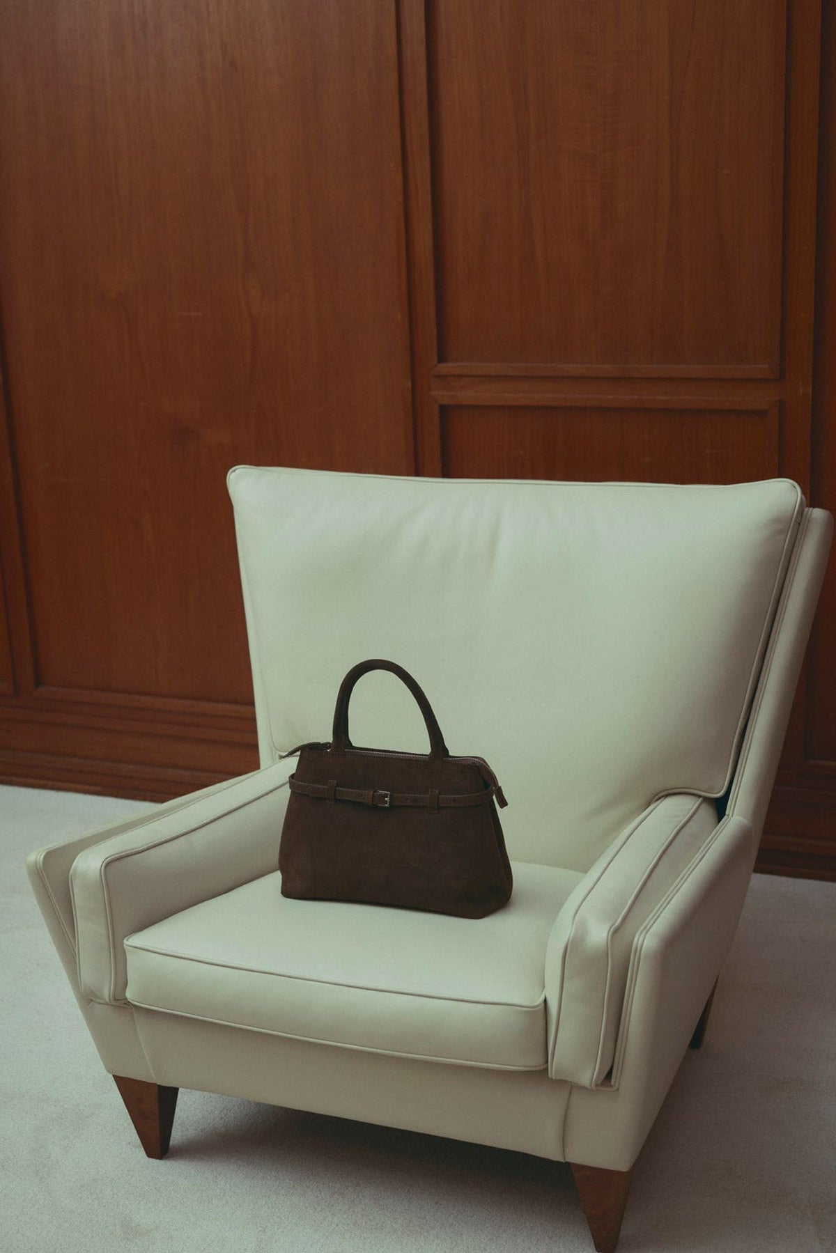 Macie Bag Real Suede Chocolate