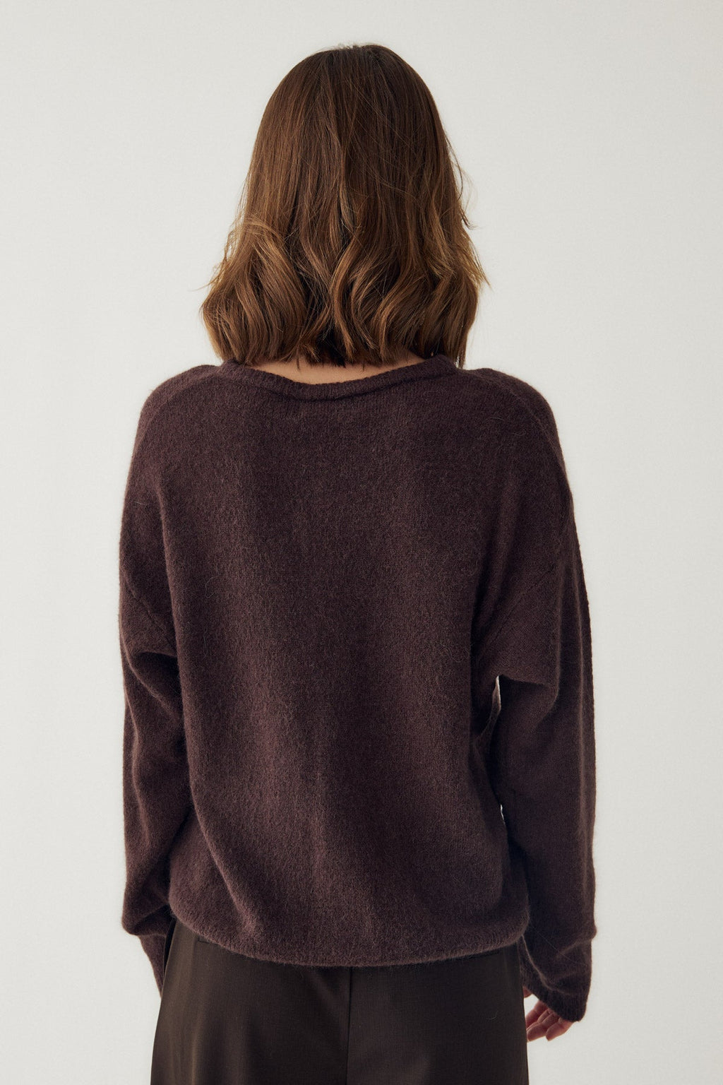 N-Numa Knit Cardigan Chocolate
