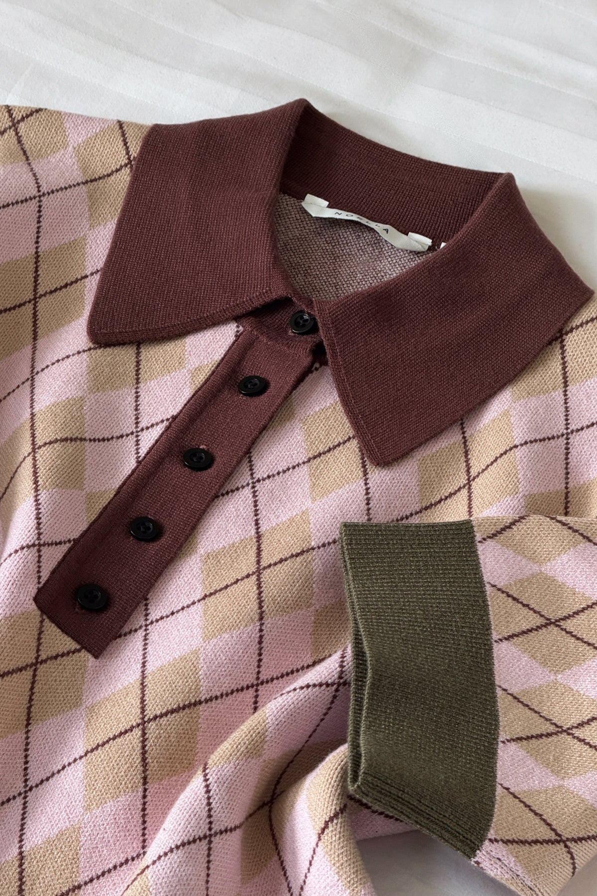 N-Makayla SS Knit Diya Pink Check