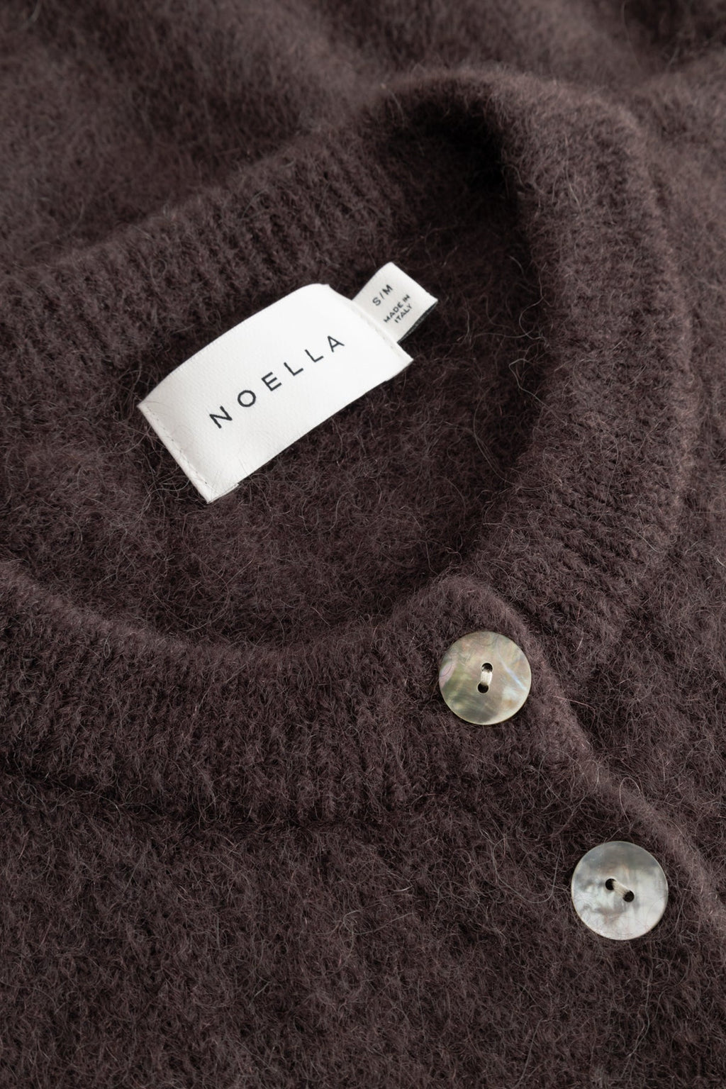 Kae SS Knit Cardigan Chocolate