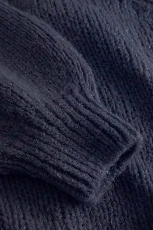 Fora Knit Cardigan Navy