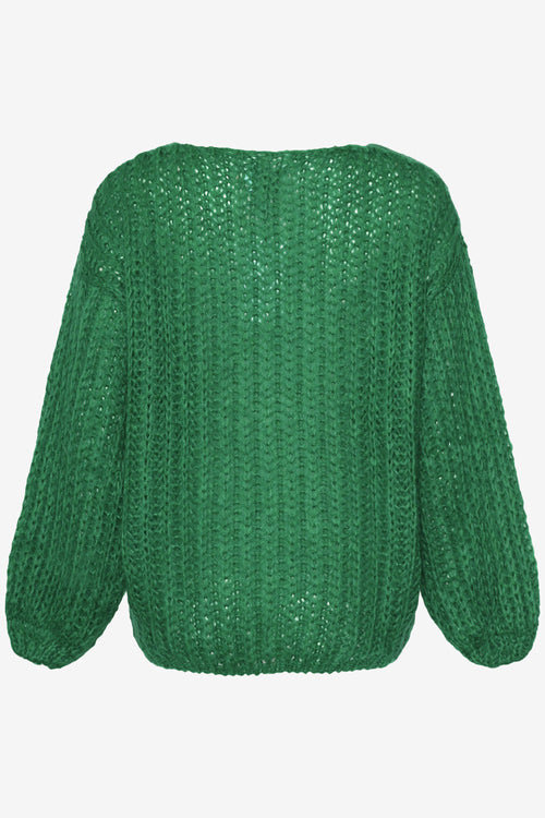 Noellas Joseph Knit Sweater Dark Green. Køb Striktrøjer hos www.noellafashion.dk