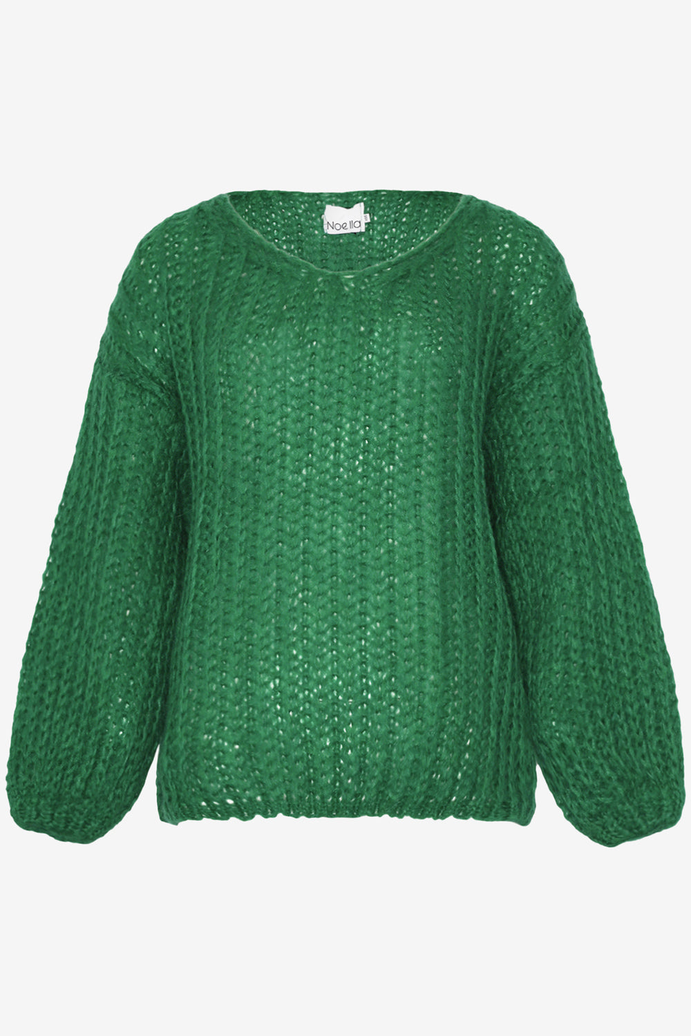 Noellas Joseph Knit Sweater Dark Green. Køb Striktrøjer hos www.noellafashion.dk