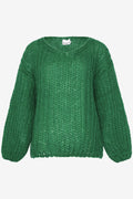 Noellas Joseph Knit Sweater Dark Green. Køb Striktrøjer hos www.noellafashion.dk