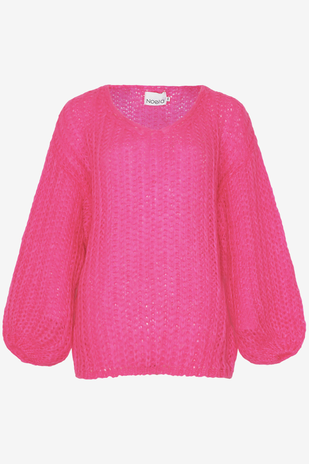Noellas Joseph Knit Sweater Bright Pink. Køb Striktrøjer hos www.noellafashion.dk