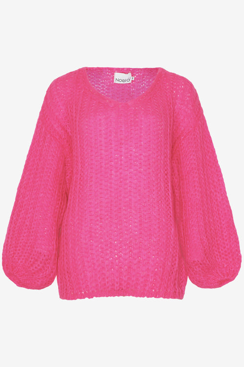Noellas Joseph Knit Sweater Bright Pink. Køb Striktrøjer hos www.noellafashion.dk