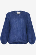 Noellas Joseph Knit Sweater Royal Blue. Køb Striktrøjer hos www.noellafashion.dk