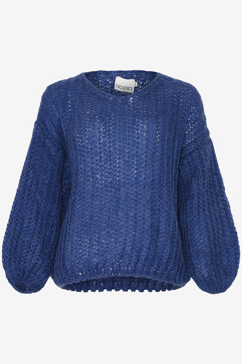 Noellas Joseph Knit Sweater Royal Blue. Køb Striktrøjer hos www.noellafashion.dk
