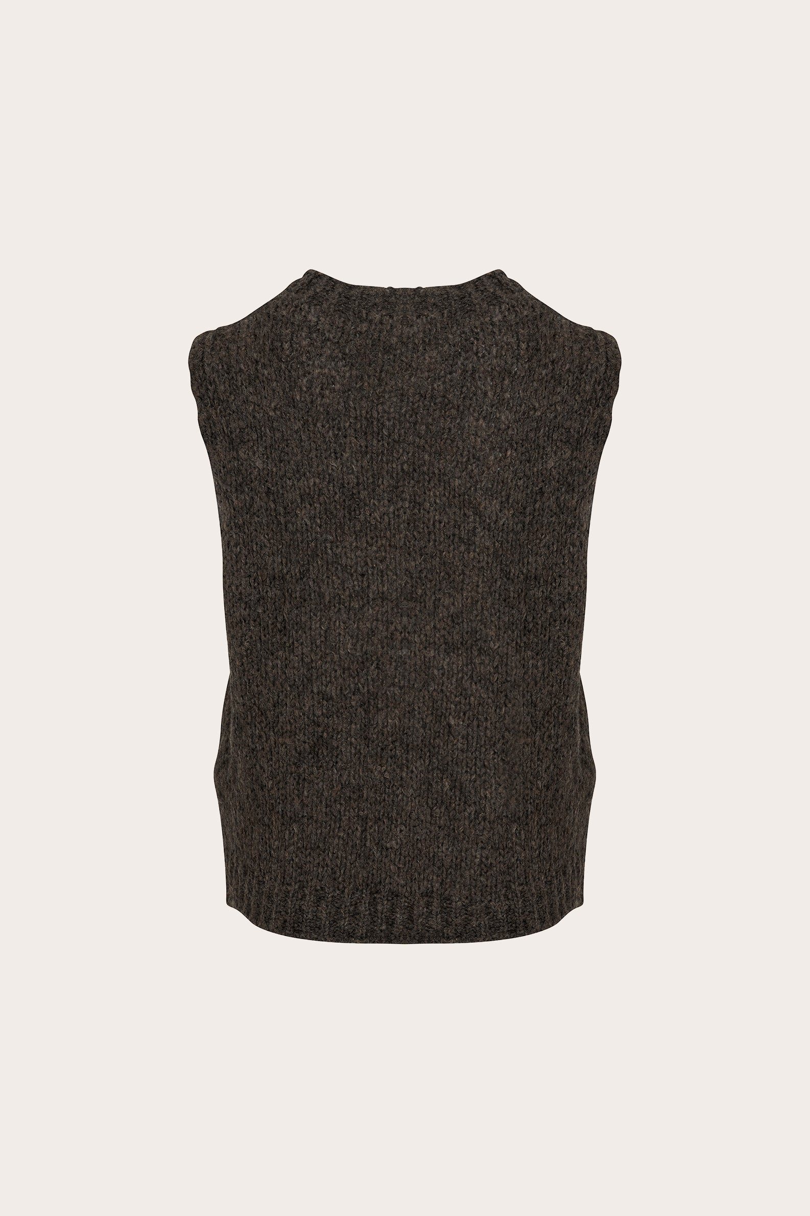 Kala Vest Wool Nature Brown