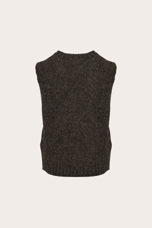 Kala Vest Wool Nature Brown