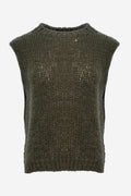 Noellas Kala Knit Vest Army. Køb Veste hos www.noellafashion.dk