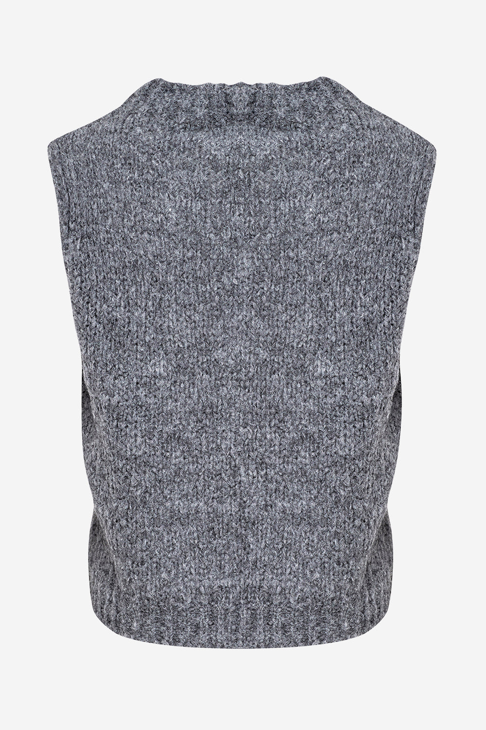 Kala Vest Wool Dark Grey Melange