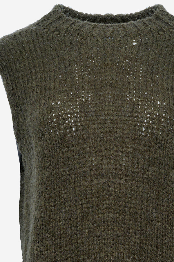 Kala Vest Wool Army