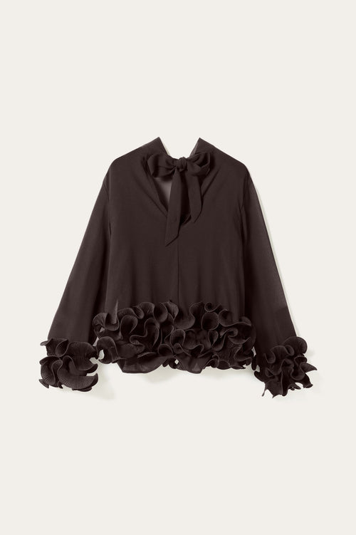 N-Latanietta Blouse Chocolate